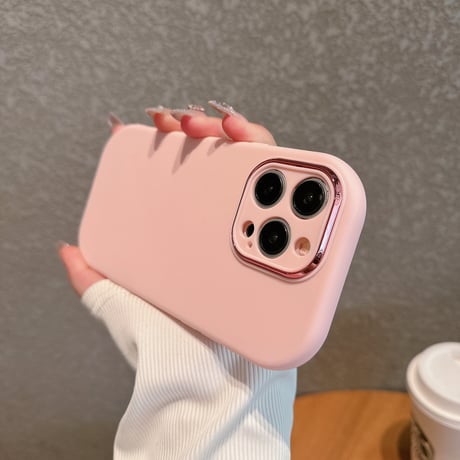 シンプル無地 iPhone15/15plus/15proケース 指紋防止 アイフォン14/13/SEカバー 淡色系 使いやすい [M3963]