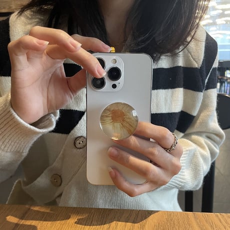 大理石調 ガラス スマホグリップスタンド  かわいいオシャレ 粘着タイプ 個性ファッション 全機種対応 ギフトにおすすめ[M2600]