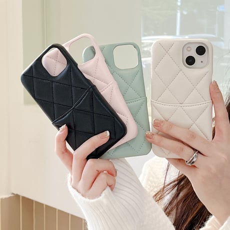 革製iCカード入れ iphone14pro/14plusケース 高品質 アイフォン13/12/11カバー 高級感 セレブ愛用 おしゃれ シンプル[M2350]