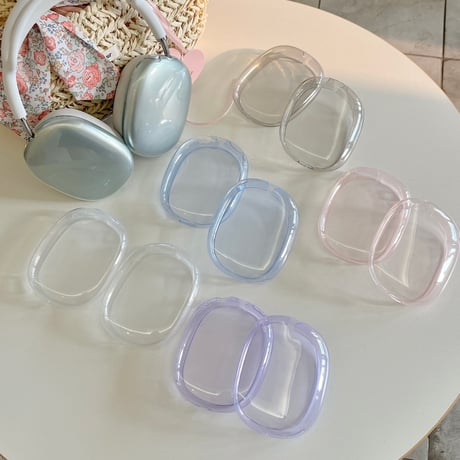 AirPodsMaxケース シンプル ツヤ感ある エアーポッズ マックス専用カバー 使いやすい お揃い ソフトケース[M4196]