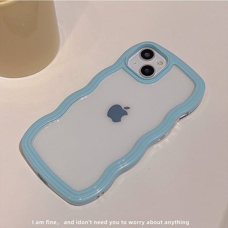 【iPhone16対応】波デザインの枠 iphone15/14/13/12promaxケース  耐衝撃 クリア iphone11/XSMAXカバー  頑丈 耐久性 人気品[M1732]