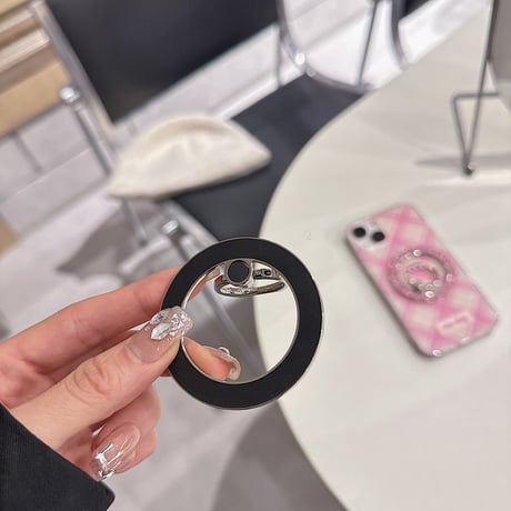 マグセーフスマホリング スタンド一体 キラキララメ入り  落下防止 オシャレ ギフトにおすすめ[M3902]