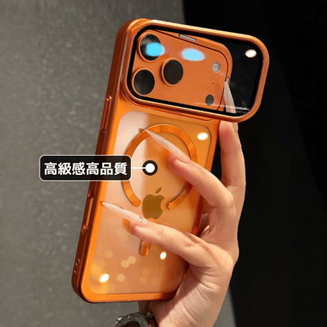 カメラカバースタンド一体 iPhone17Pro/17ProMaxケース MagSafe対応 iPhone17カバー 高透明黄ばまない メタル [M6048]