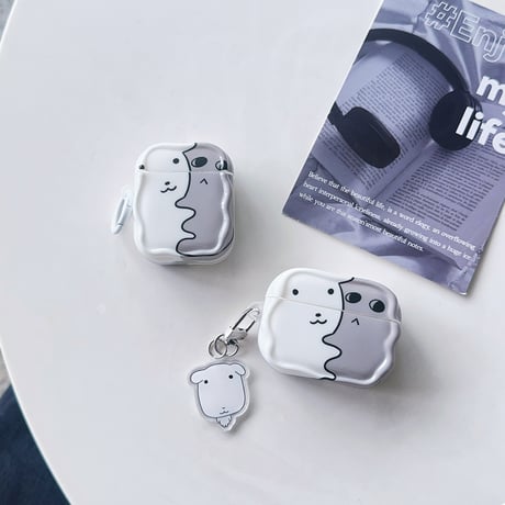 犬ちゃん Airpods Pro3ケース かわいい Airpods4/3カバー pro2/pro1 リング/キーホルダー プレゼントにおすすめ[M6406]