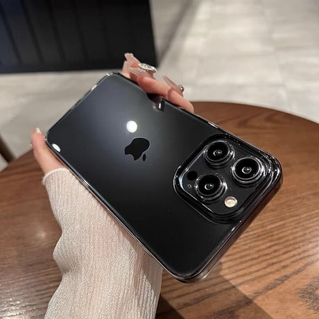 黄ばまないクリアiPhone15pro/15promaxケース 薄型軽量  高透明感 iPhone14/13/12対応 定番 お揃い[M3546]