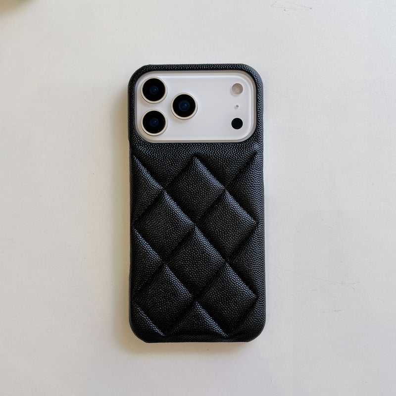 キルティングレザー iPhone17/17Proケース おしゃれ 高級感 iPhone17Pr