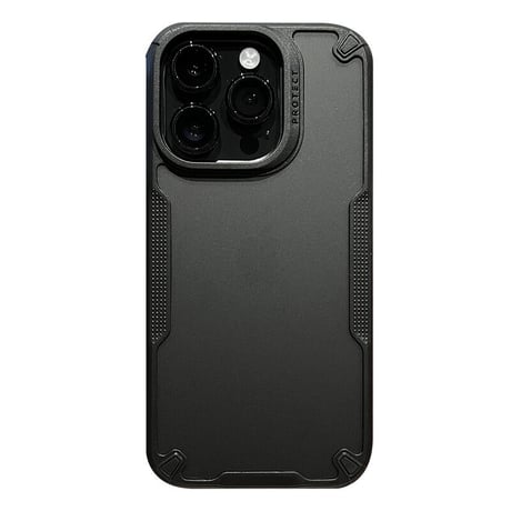 耐衝撃 iPhone15Pro/15ProMaxケース 指紋防止 滑り止め加工 iPhone14/13/12proカバー カッコイイ[M3530]