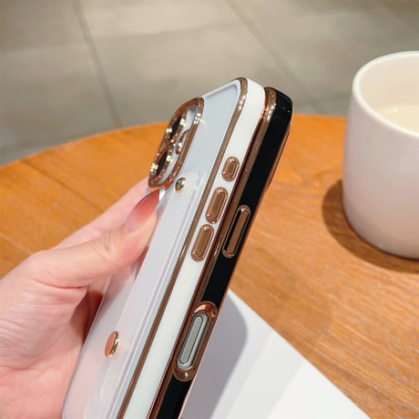 ベルト付 iPhone16/17proケース メタルカラー 黄ばまない iPhone15promax/14proカバー スタンド機能 高級感 [M5609]