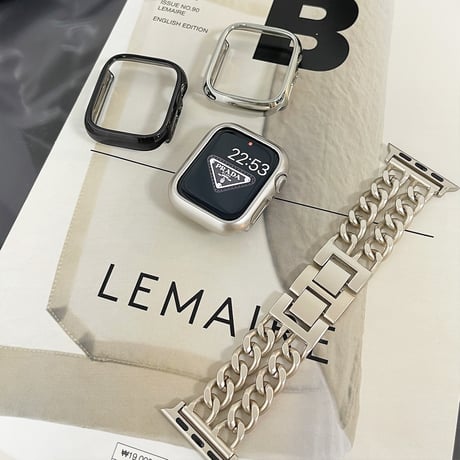 AppleWatch保護ケース メタル アップルウォッチ枠 Ultra3/2/1 Series 10/9/8 SE3/2/1 高級感 シンプル風[M5651]