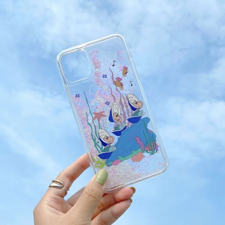 グリッター iphone12proカバー ラメキラキラアイフォン11プロ/iphone10ケース  カキ柄 インスタ映え スマホケース プレゼントM156
