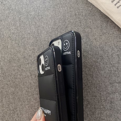 ダウン 笑顔iPhone14pro/14plusスマホケース にこちゃん Keep Happy アイフォン13/12/11proカバー ファッション 高品質 男女兼用 プレゼントに最適 [M2587]