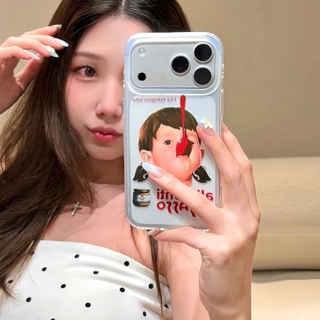 カップルペア iPhone17pro/17ケース 男の子/女の子 iPhone16/15pro/14ケース 指紋防止 クリアケース[M6492]