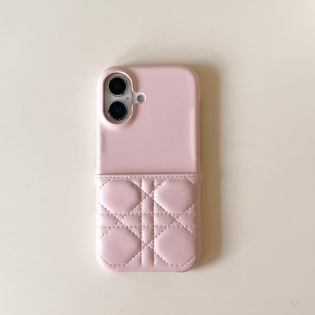 カード収納 iPhone16pro/16promaaxケース キルティング レザー iPhone15pro/14/13promaxカバー 耐久性ある エレガント [M5032]