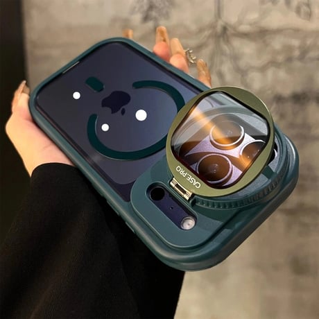 カメラ保護ケース付 iPhone17Pro/16ProMaxケース スタンド機能 Magsafe対応 アイフォン15/14promax/13ケース 黄ばまない 滑り止め加工[M4588]