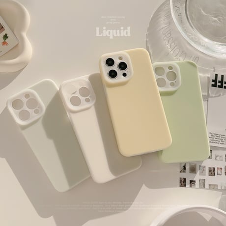 淡色系 iPhone15Pro/15ケース シリコン製 iPhone14Pro/13/12カバー 手さわりいい 丈夫 包装BOX付[M4502]