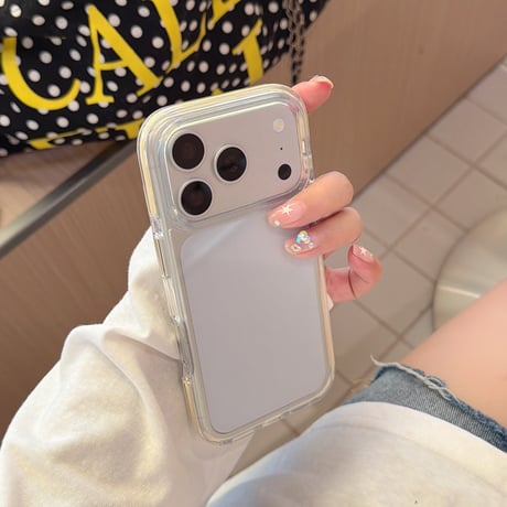 高透明耐衝撃 iPhone17Pro/17ケース 多彩フレーム シンプル風 iPhone16ProMax/15Pro/14カバー 黄ばまない[M6409]