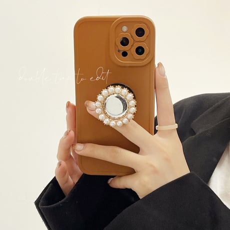 金属グリップ付 iPhone13pro/13promaxケース   スマホスタンド iphone12 /11promaxカバー   可愛い 品質いいM1138