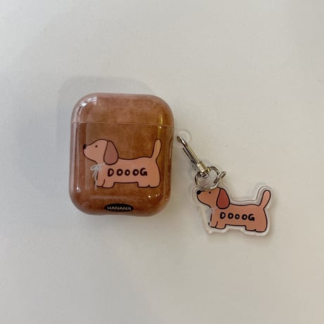 ギフトに最適 Airpods4ケース  可愛い犬ちゃん  Airpodspro2/proカバー Airpods3 チャーム/ストラップ付 キュート[M4791]