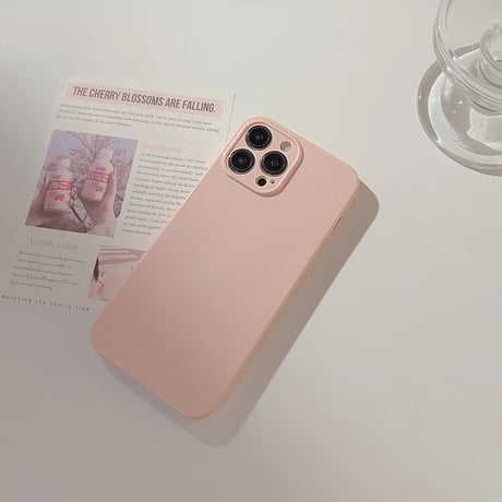 くすみカラー iPhone14/15ケース 韓国風淡色 アイフォン13/12/11カバー 上品で大人っぽい シンプル 全面保護 [M2912]