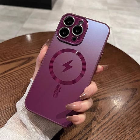 MagSafe対応 iPhone15Pro/15ProMaxケース 指紋防止 耐衝撃 iPhone14/13/12proケース レンズ保護 丈夫耐久性[M3879]