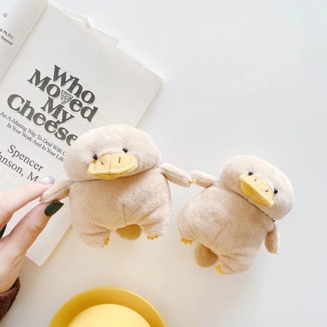 アヒル ぬいぐるみairpods3ケース Brown duck airpodsproカバー 可愛い動物デザインM221