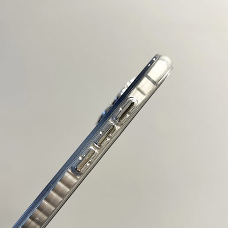 ぼかしブラック iPhone16/16plusケース  耐衝撃加工 iPhone15Pro/14/13pro/12クリアケース キラキラ かわいい レンズ保護[M4816]