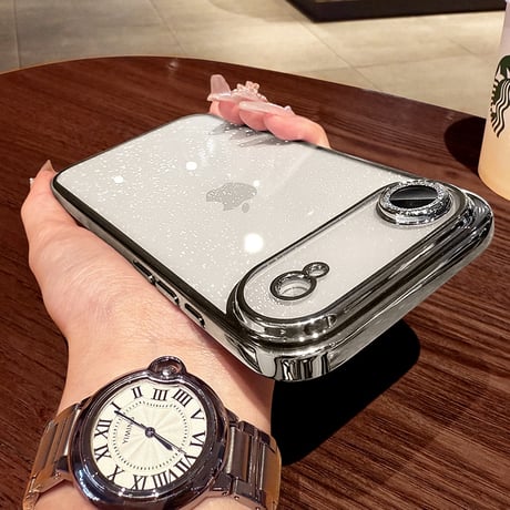 キラキララメレンズフィルム iPhone17pro/17ケース 星空のように輝く アイフォン17promax/Air/16proカバー 黄ばまない オシャレ 人気品 [M5724]