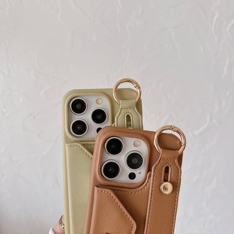 交通カード収納 iPhone15/15Proケース ショルダーストラップ付 iPhone14/13/12Proケース ベルト付き レザー 高機能高品質 [M3844]
