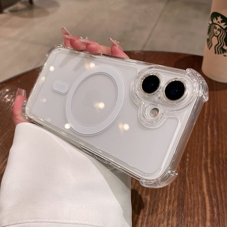 耐衝撃 iPhone17/17Proケース MagSafe対応 iPhone17ProMax/16Pro/15カバー  ラベンダー/ミストブルー/セージに合う [M6000]
