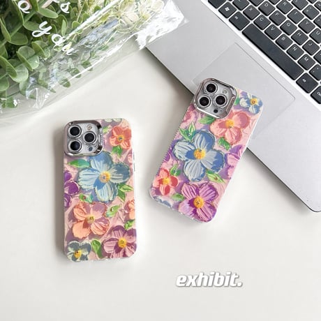花柄 アイフォン15/15proケース 春夏コーデ iphone14pro/13/12promaxカバー キラキラ  人気 可愛い[M4108]