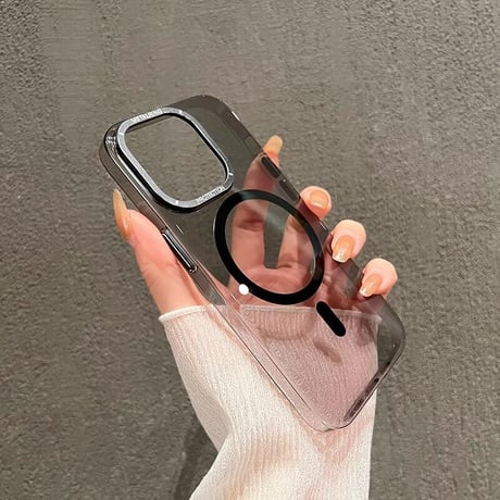 iPhone15Pro/15ProMaxケース クリア MagSafe対応 黄ばまない アイフォン14/13proカバー カッコイイ 頑丈 [M3528]
