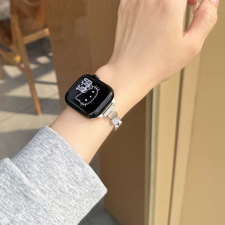 ダイヤメタル  AppleWatchバンド オシャレシック AppleWatchベルト Series 11/10/9/8 SE3/2  Ultra3/2/1 高級感高品質[M6269]