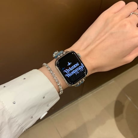 ダイヤ Applewatchバンド ストーンデコ きれいアップルウォッチバンド Ultra2/1/SE2/1/Series9/8/7/6/5 ガールズファッション[M4632]