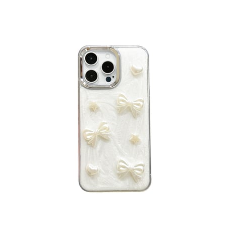 リボン アイフォン15Pro/15ケース エレガント iPhone14promax/13/12proケース トレンドファッション[M4445]