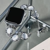 宝石 AppleWatchバンド メタル 上品 AppleWatchベルト Series 11/10/9/8 SE3/2  Ultra3/2/1 高級感高品質 オシャレ[M6505]