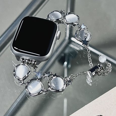 宝石 AppleWatchバンド メタル 上品 AppleWatchベルト Series 11/10/9/8 SE3/2  Ultra3/2/1 高級感高品質 オシャレ[M6505]