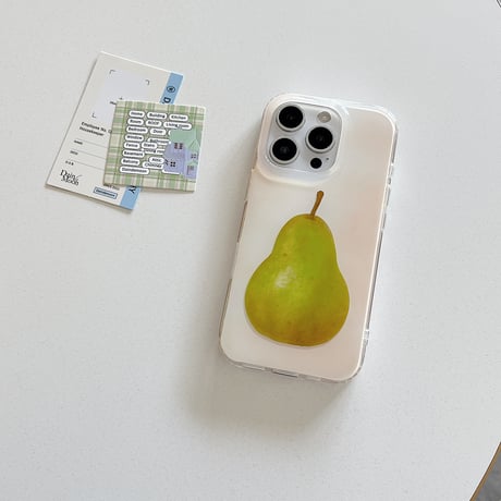 梨柄 iPhone16/16promaxケース  可愛い iPhone15pro/14/13proケース 涼しい感じ 丈夫 シンプル風[M5224]