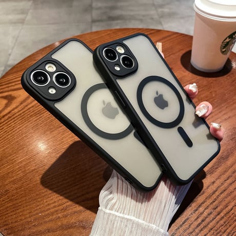 マグセーフ対応指紋付かない iphone14/14proケース 頑丈 iphone13/12pro/11proカバー 半透明 軽量 男女兼用 全面保護 [M3250]