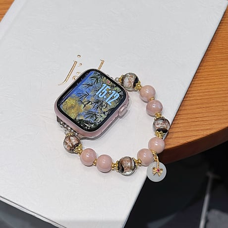 瑠璃グリポワ Apple watch10/9 バンド Ultra series8 7 6 5 4  3 2 SE SE2 オシャレアップルウォッチベルト おしゃれ 高級感[M5290]