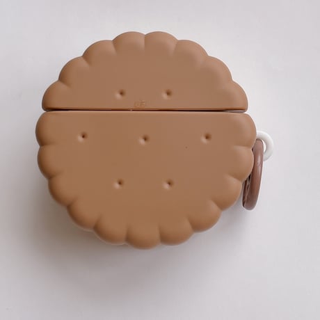 クッキー Airpods4ケース プレゼントにおすすめ AirpodsPro2ケース airpods3/2ケース リング付 食べ物デザイン[M5490]