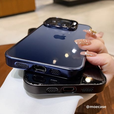 レンズカバースタンド一体型 iPhone16Pro/15ProMaxケース iPhone14pro/13promax/12クリアケース 耐久性 頑丈[M3539]