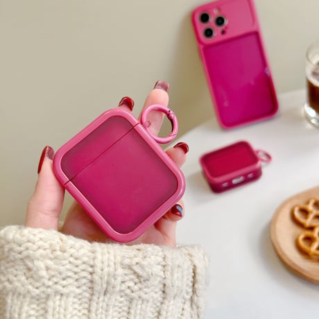 シンプル  Airpods Pro2ケース  淡色系 airpods3カバー リング付き マット 指紋防止  頑丈 ギフトにおすすめ [M2702]