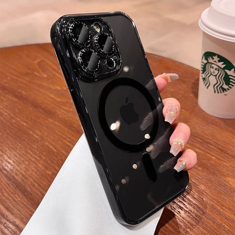 黄ばまない Magsafe対応 iPhone15/15Proケース 全面保護 iPhone14/13/12proカバー 高級感 高透明 頑丈 [M3962]