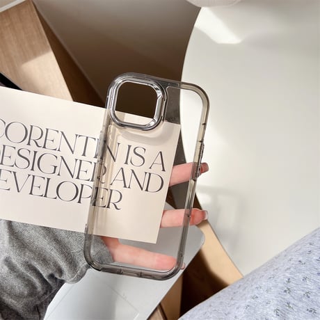 丈夫 iPhone15/15promaxケース シンプル風 アイフォン14promax/13pro/12ケース 透明感 持ち運びやすい [M4531]
