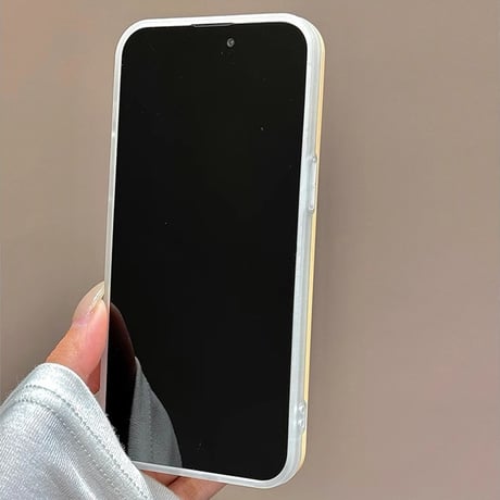 韓国風 アイフォン15/15proケース 花グリップ付 iPhone14pro/13/12カバー かわいい 艶感[M4420]