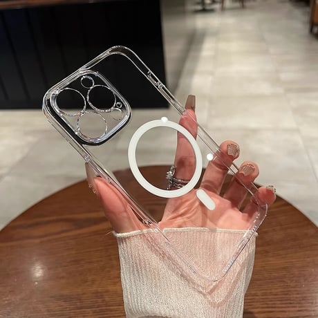 黄ばまない高透明 iPhone16Pro/16ProMaxケース  Magsafe 軽量薄型 iPhone15/14Pro/13promaxクリアケース  カメラ保護 ハード [M4694]