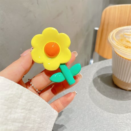 チューリップ花 スマホグリップ  可愛いFlower 折り畳み式グリップトーク  ポップソケット   スタンド機能付きM929