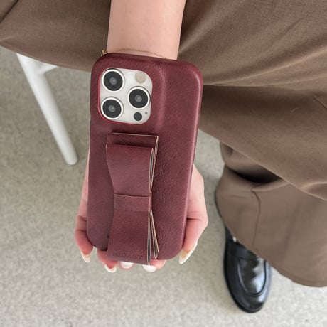 リボンスタンド iPhone17pro/17ケース 革製 高級感 iPhone16ProMax/15/14カバー 耐衝撃 多機能 秋冬人気品[M6051]