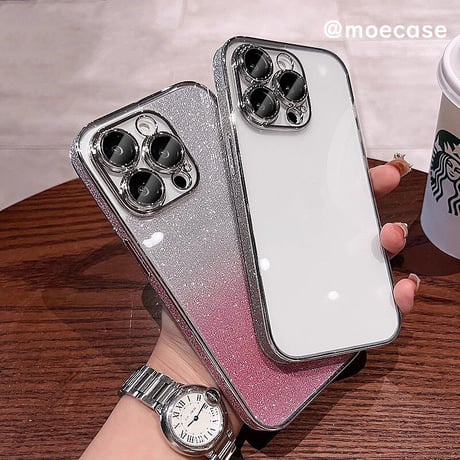 キラキラ iPhone15/15plus/15proケース オシャレ ラメ入り iPhone14/13proカバー  カメラ保護カバー付 綺麗 女子力アップ [M3560]