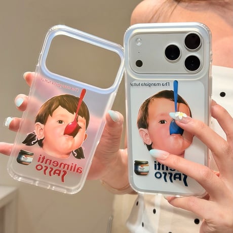カップルペア iPhone17pro/17ケース 男の子/女の子 iPhone16/15pro/14ケース 指紋防止 クリアケース[M6492]